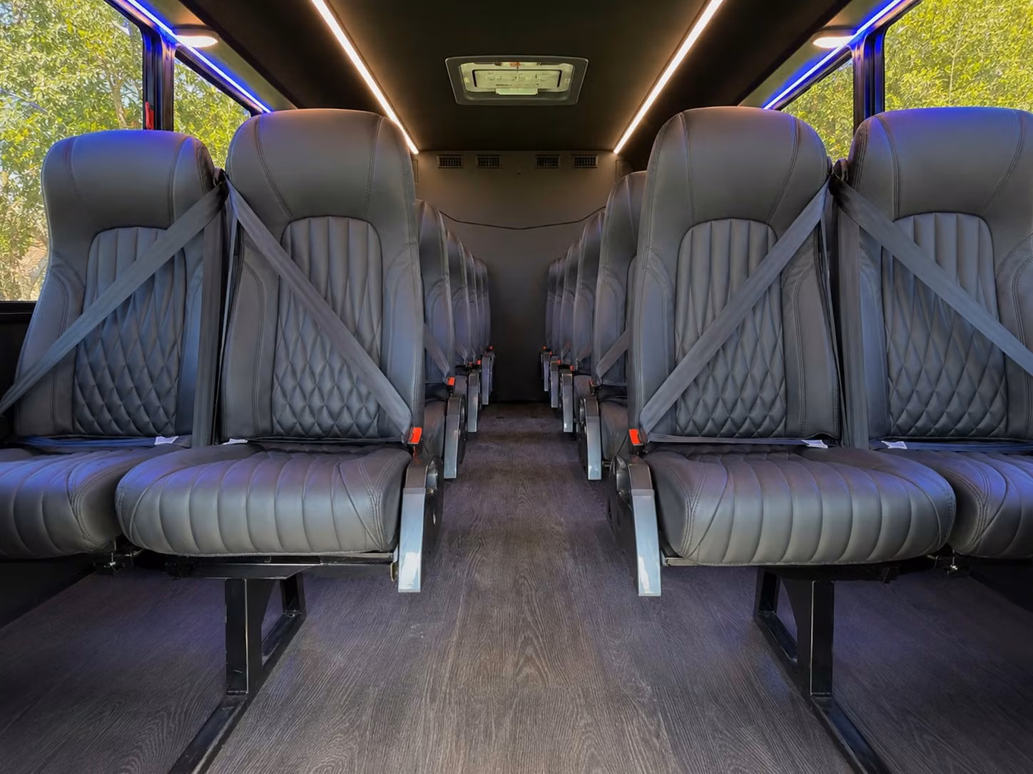 20 passenger minibus interior
