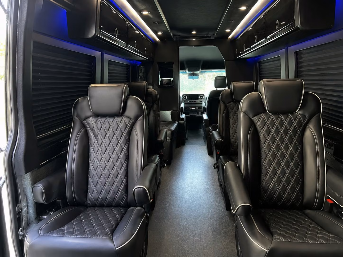sprinter van with driver inside