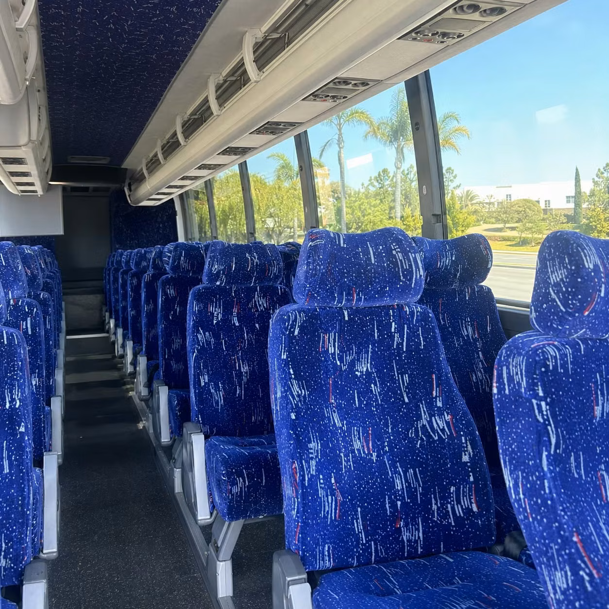 surprise charter bus interior